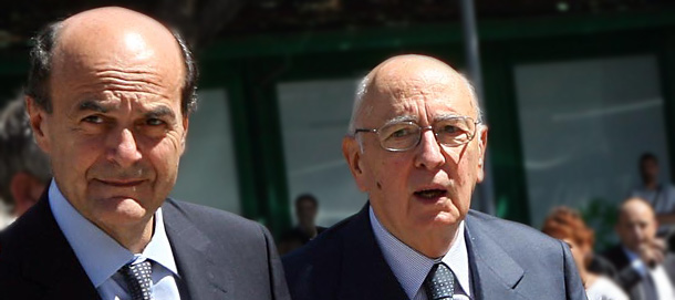 Bersani e Napolitano