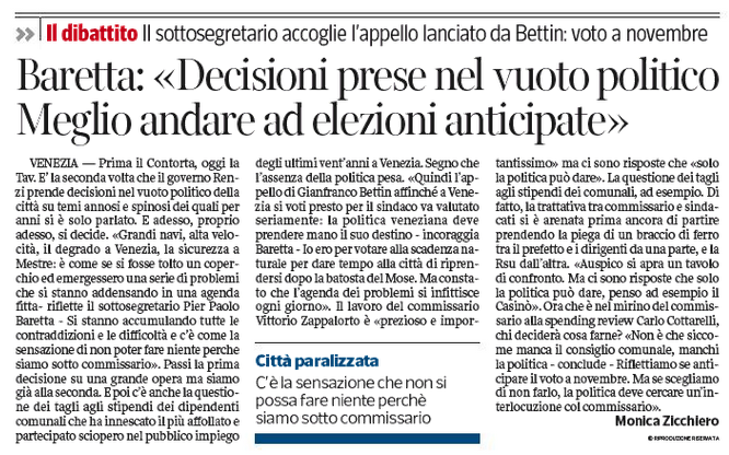 corriere elezioni ve