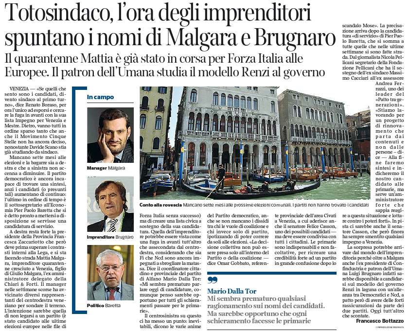 corriere del veneto 10-09-2014